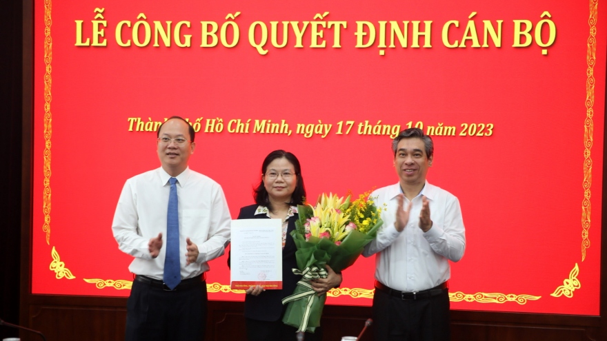 Bà Lê Thị Thanh Thúy được bổ nhiệm giữ chức Phó Chánh Văn phòng Thành ủy TP.HCM
