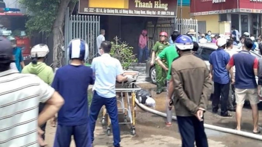 Hai người tử vong sau vụ cháy căn nhà khóa kín ở Đồng Nai