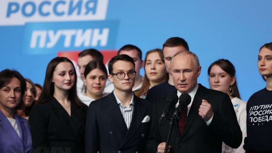 Kết quả sơ bộ bầu cử tổng thống Nga: Ông Putin giành 87,31% số phiếu