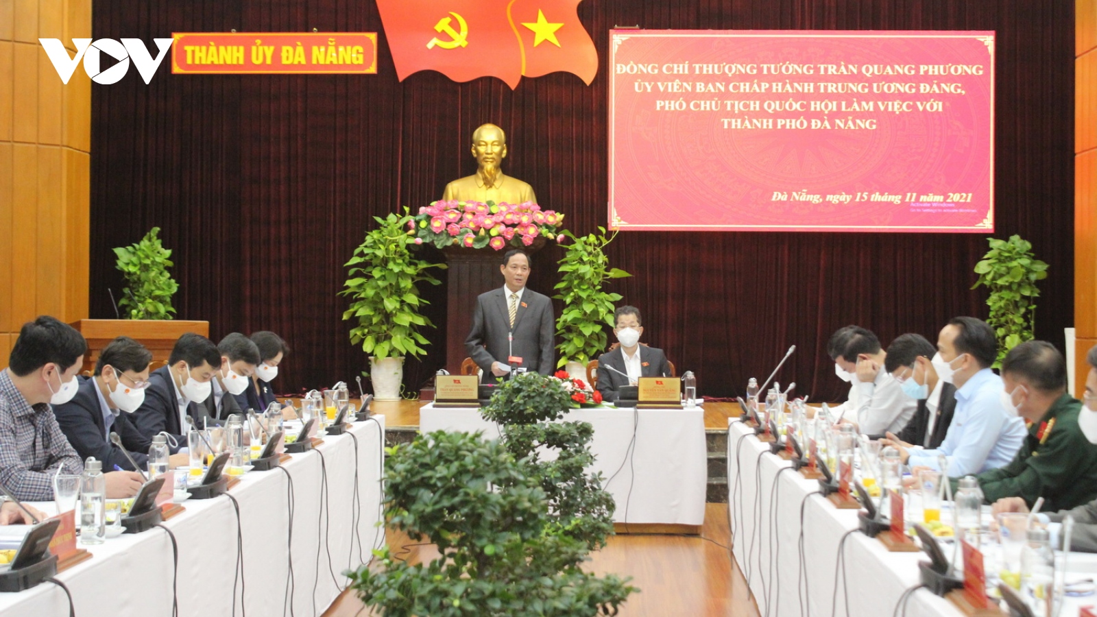 Phó Chủ tịch Quốc hội Trần Quang Phương đề nghị Đà Nẵng linh hoạt trong chống dịch