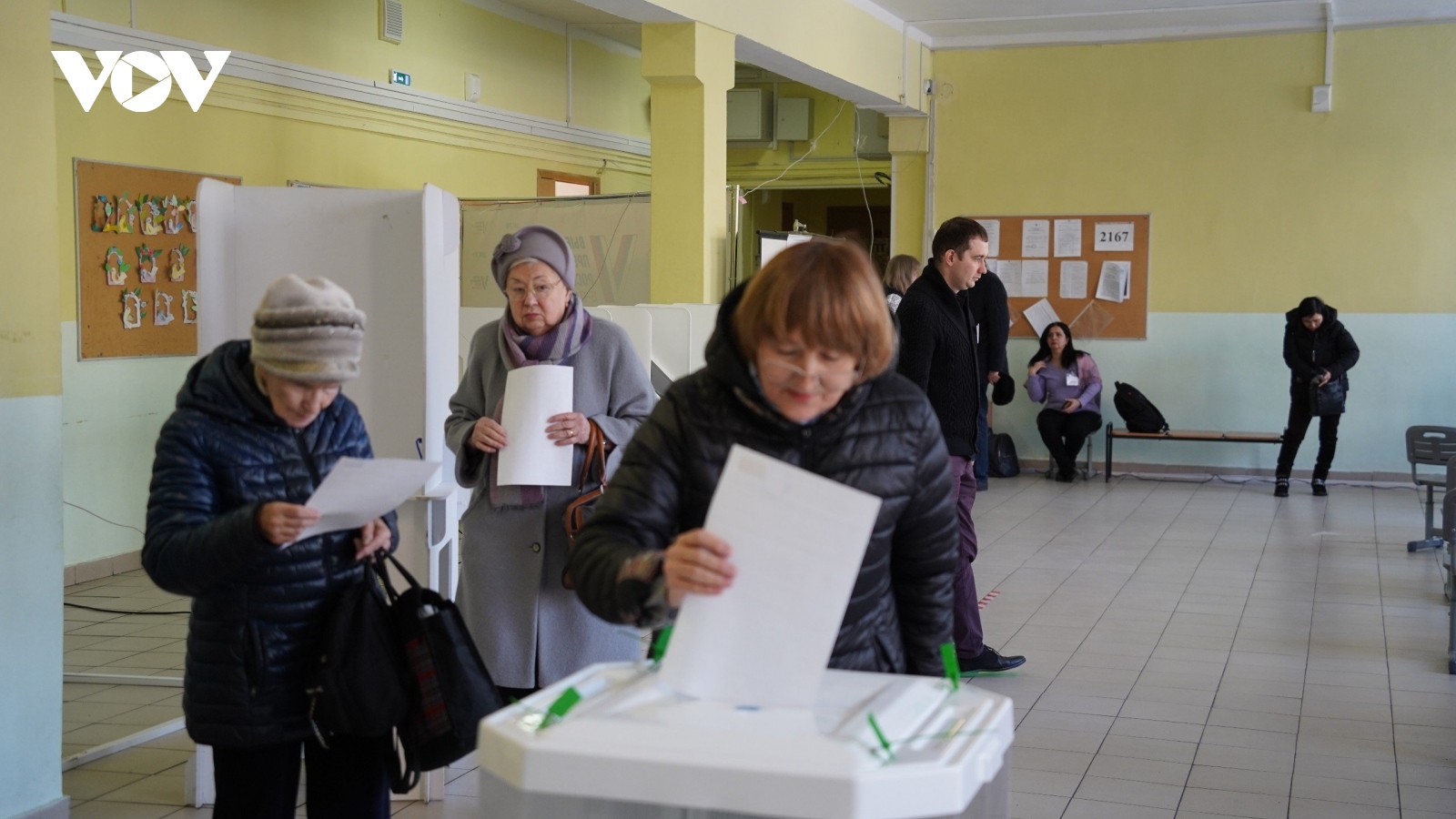 Bầu cử Tổng thống Nga nhìn từ một điểm bầu cử ở Thủ đô Moscow