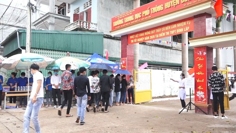 Ngày đầu kỳ thi tốt nghiệp THPT đợt 2 ở Lạng Sơn diễn ra an toàn