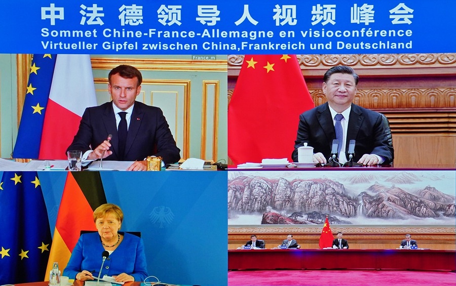 Hội nghị Thượng đỉnh Trung - Đức - Pháp nhấn mạnh tầm quan trọng hợp tác Trung Quốc - EU