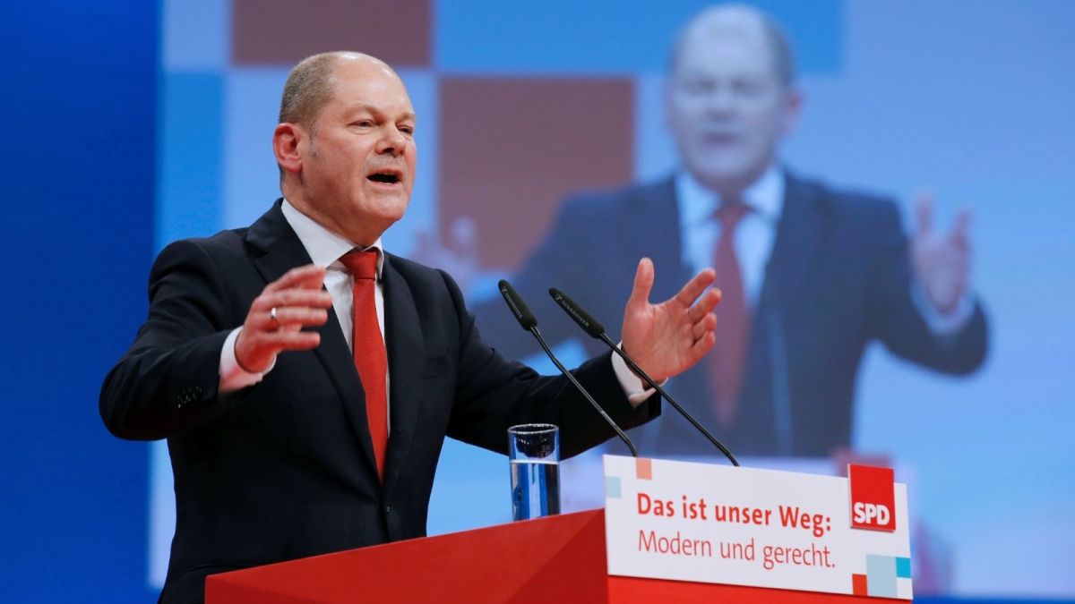 Đảng SPD và ông Olaf Scholz giữ vững cách biệt 1 tuần trước bầu cử Đức