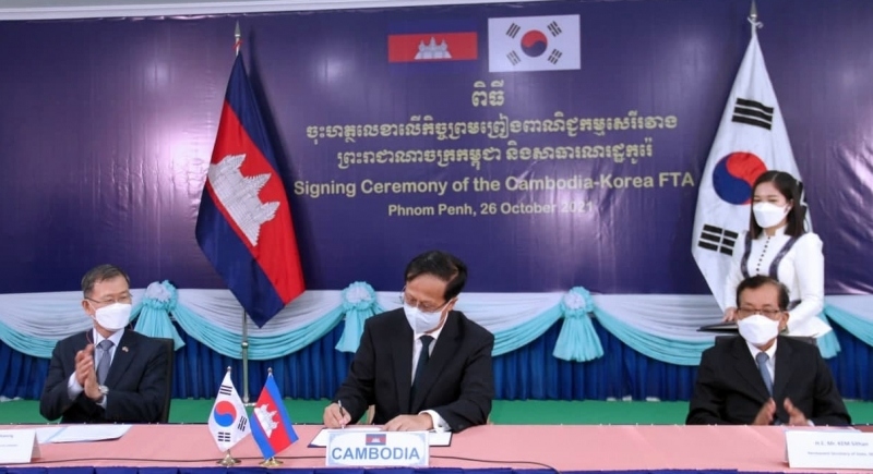 Campuchia – Hàn Quốc chính thức ký hiệp định thương mại tự do song phương