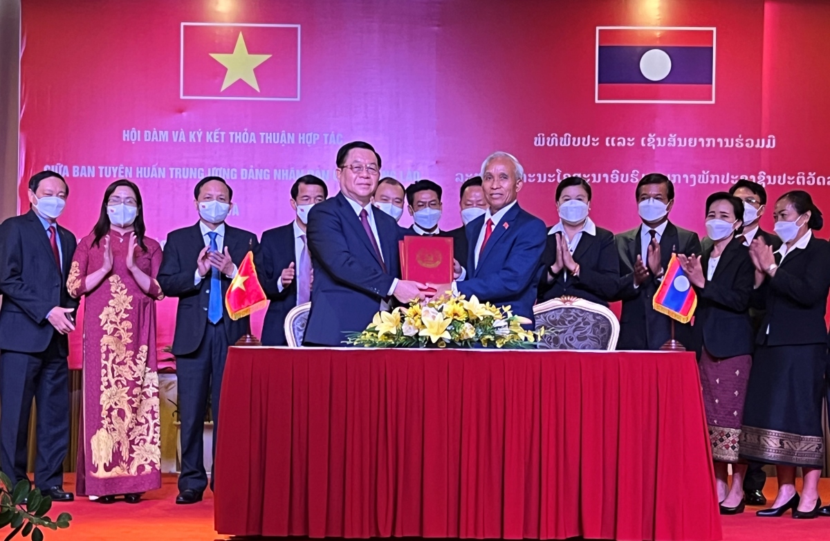 Việt Nam - Lào tăng cường hợp tác trong lĩnh vực Tuyên giáo
