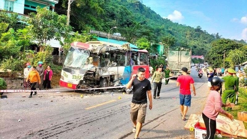Tai nạn giao thông nghiêm trọng ở Tuyên Quang khiến 2 người thiệt mạng