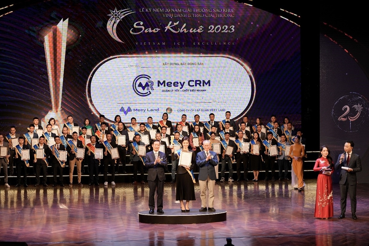 Sản phẩm proptech CRM của Meey Land thắng lớn tại Sao Khuê 2023 có gì đặc biệt?