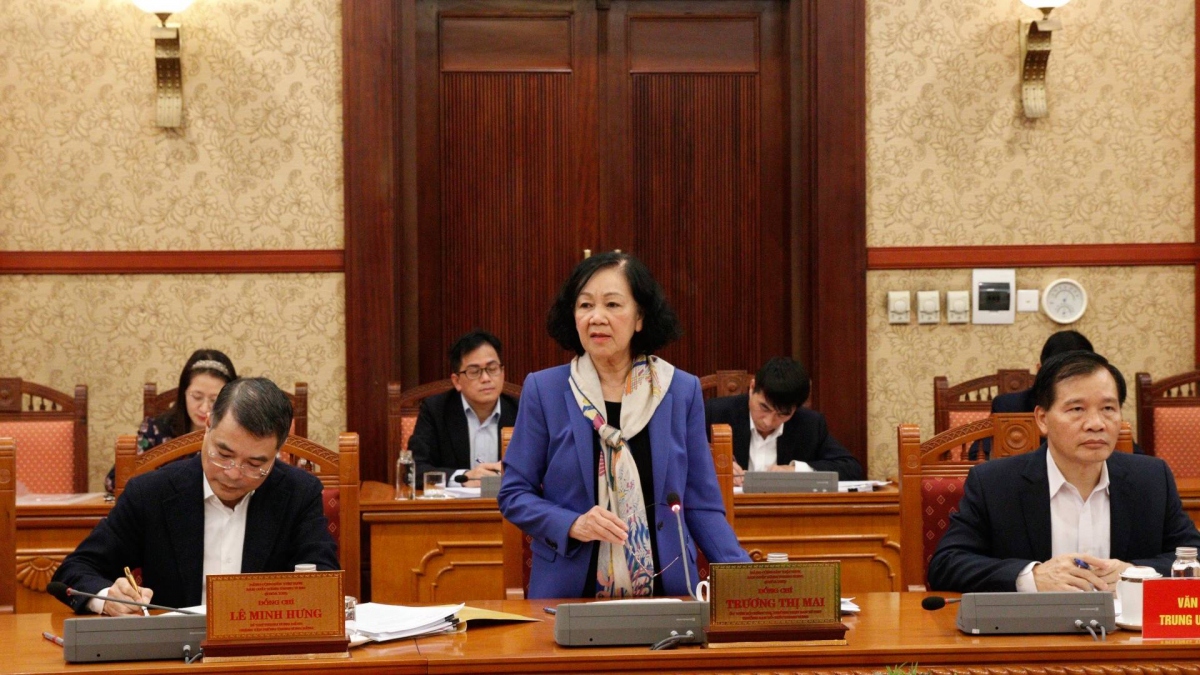 Bà Trương Thị Mai: Tập trung thể chế hóa các văn bản của Đảng