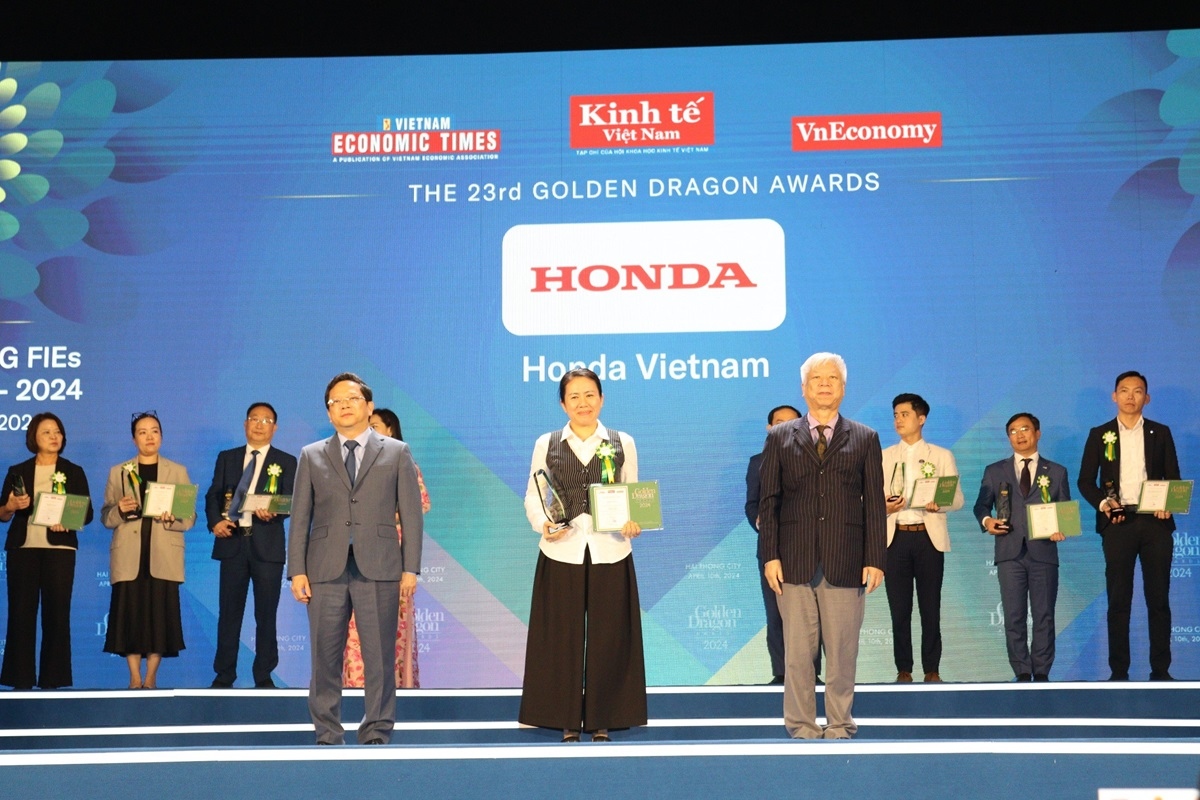 Honda Việt Nam vinh dự nhận giải thưởng Rồng Vàng năm 2024