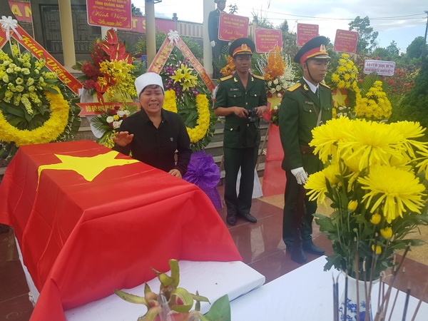 Xúc động lễ truy điệu và an táng 17 hài cốt liệt sỹ tại Quảng Nam