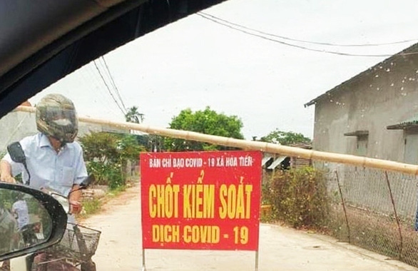 Phong tỏa một thôn ở Thái Bình vì có người dương tính lần 1 với COVID-19