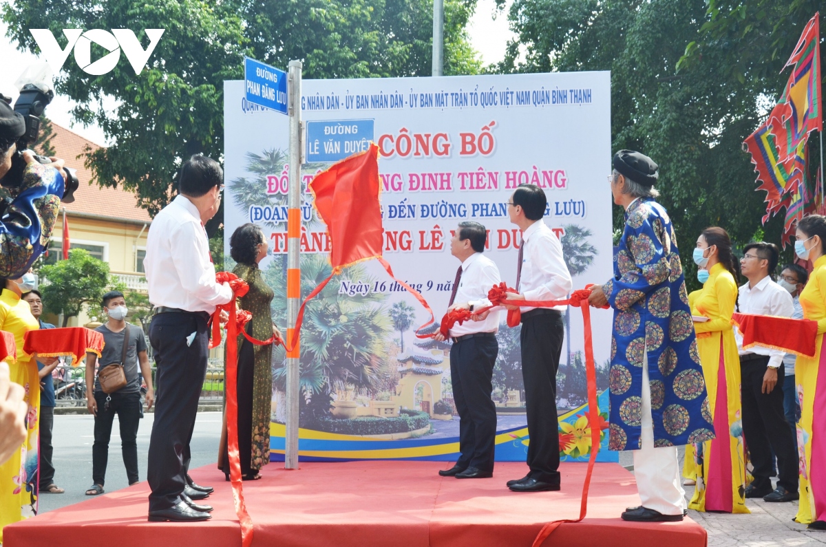 TP HCM công bố đặt tên đường Lê Văn Duyệt