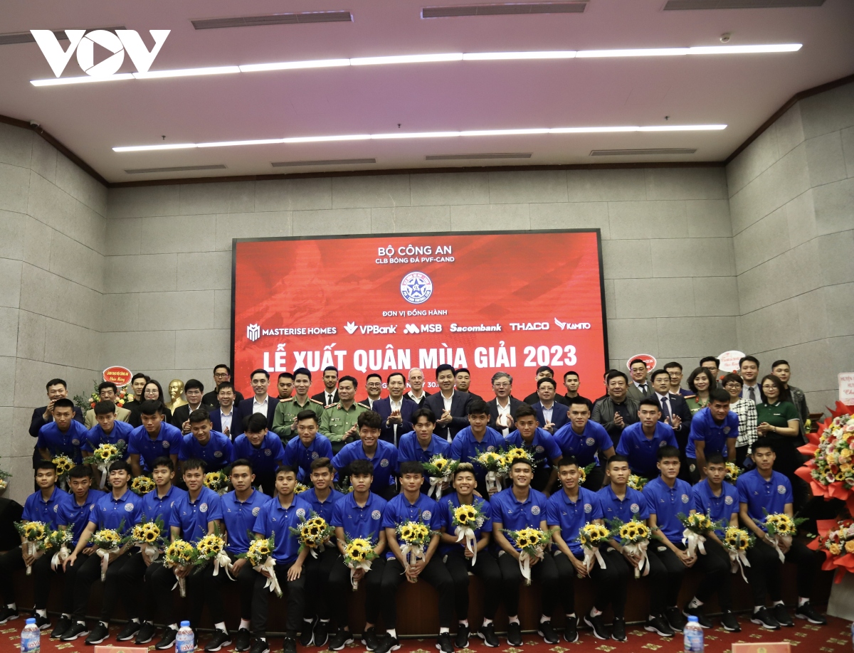 CLB PVF - CAND xuất quân tham dự giải hạng Nhất 2023