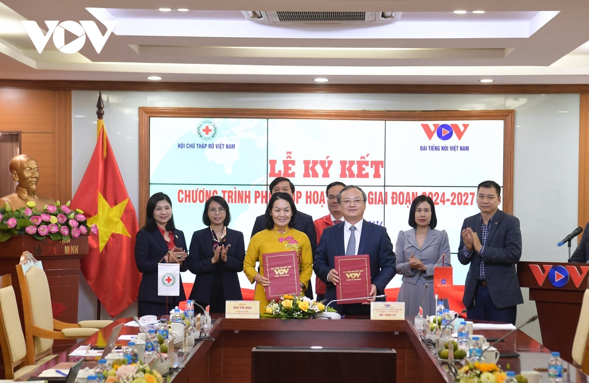VOV ký kết phối hợp hoạt động với Trung ương Hội Chữ thập đỏ Việt Nam