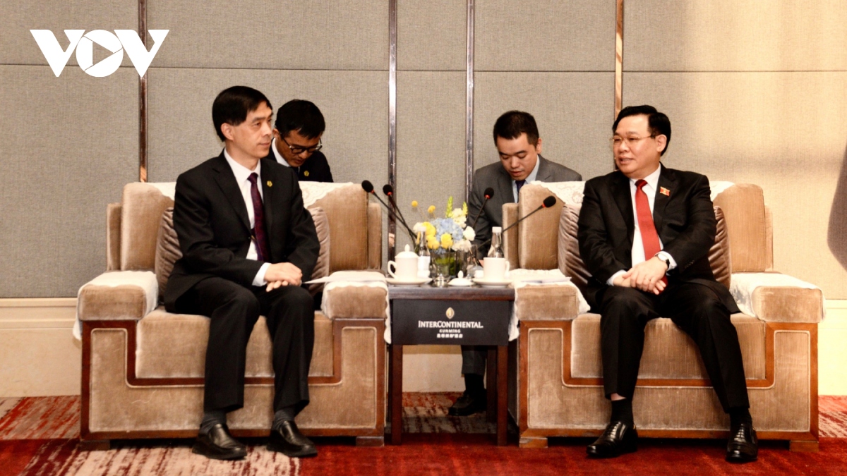 Chủ tịch Quốc hội tiếp các tập đoàn của Trung Quốc tại Vân Nam