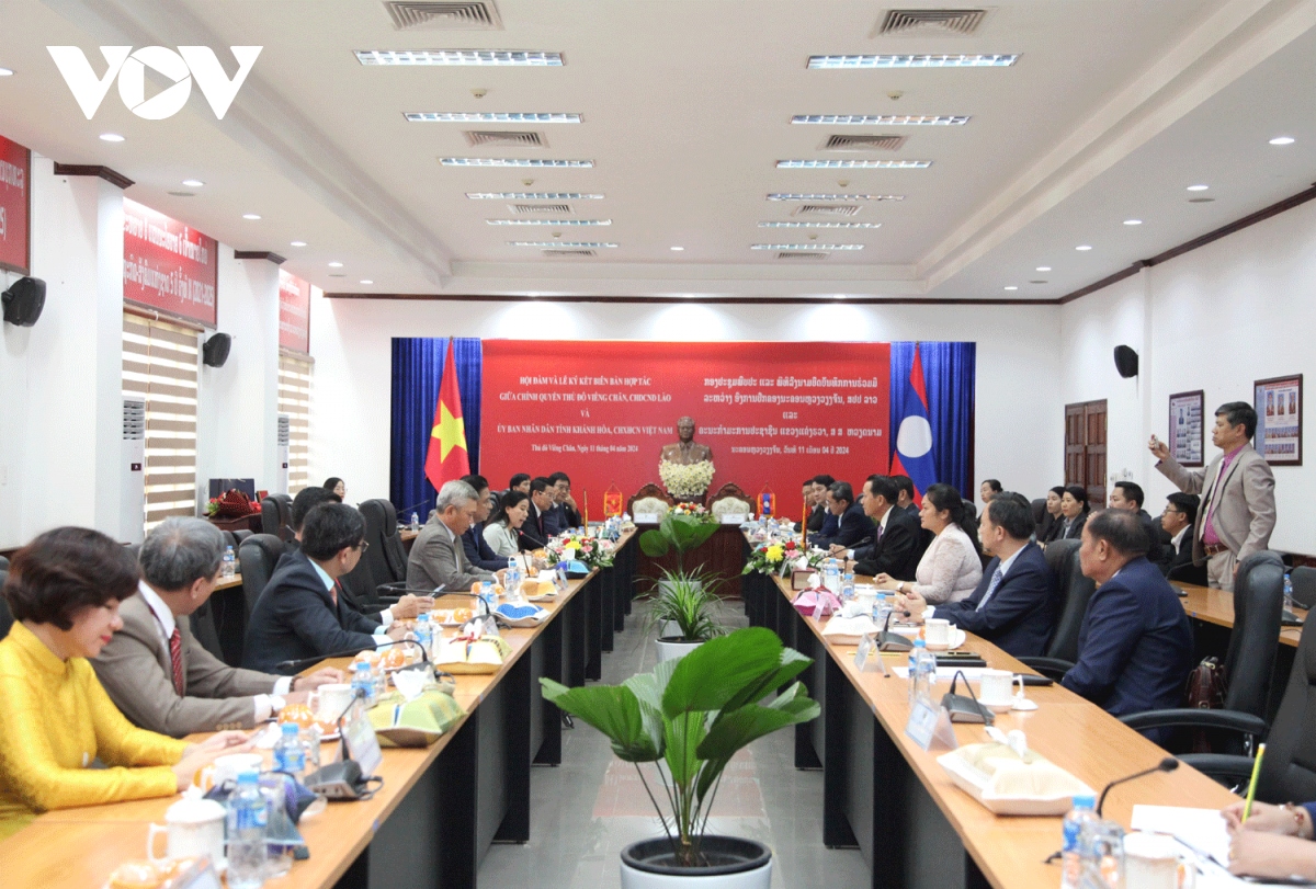 Khánh Hòa và Thủ đô Vientiane tăng cường quan hệ hợp tác