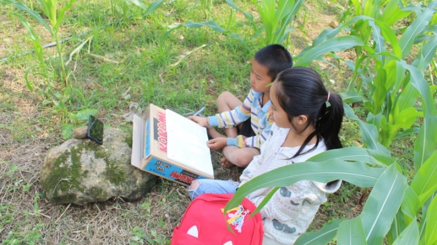 “Đáng nể” với tỷ lệ học trực tuyến ở một trường tiểu học vùng khó Lào Cai