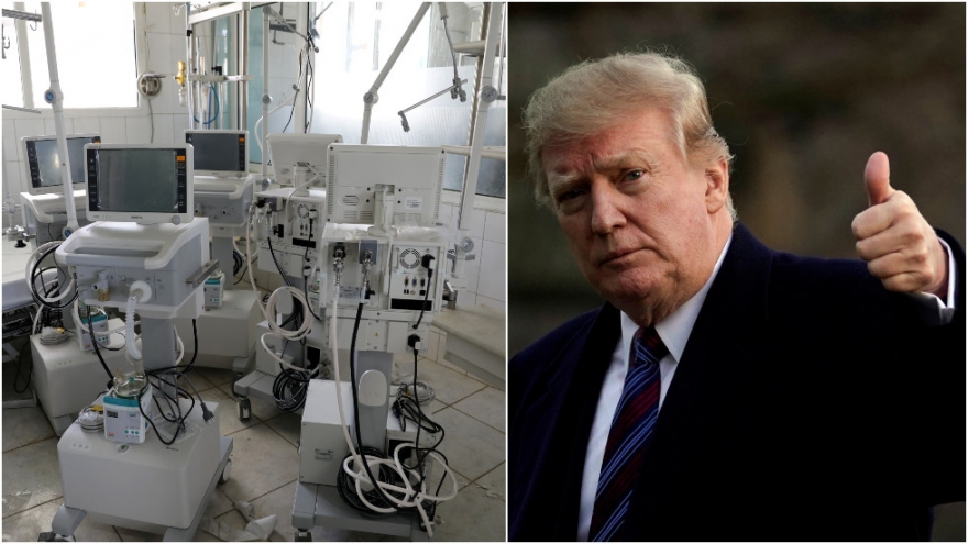 Tổng thống Trump ngỏ ý muốn viện trợ máy thở cho Nga