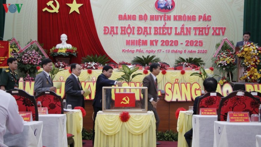 Krông Pắc là huyện đầu tiên của tỉnh Đăk Lăk tổ chức Đại hội Đảng bộ