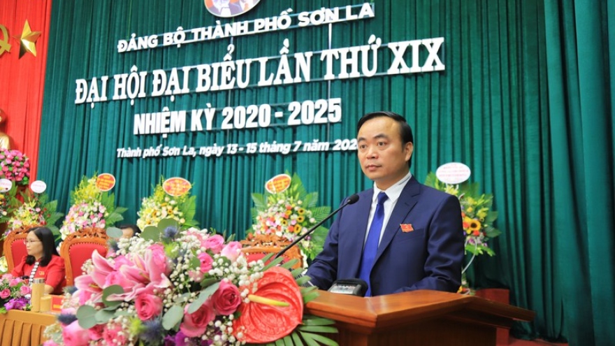 Ông Hà Trung Chiến tái đắc cử Bí thư Thành ủy Thành phố Sơn La