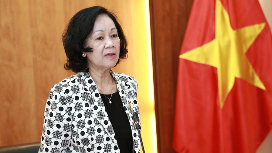 Bà Trương Thị Mai làm việc về Quy chế dân vận của Hệ thống chính trị
