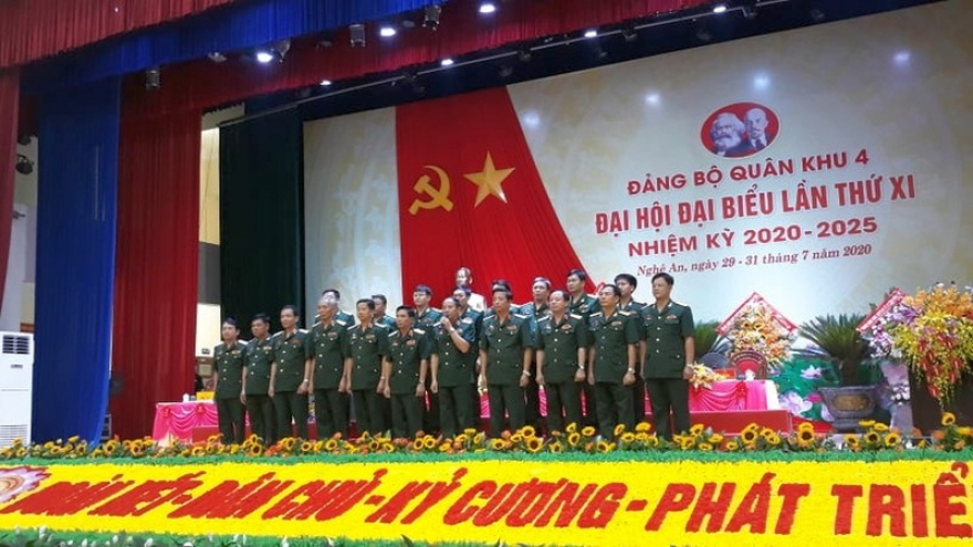 Trung tướng Trần Võ Dũng tái đắc cử Bí thư Đảng ủy Quân khu 4
