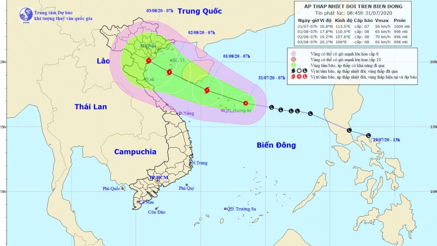 Áp thấp nhiệt đới trên Biển Đông có khả năng mạnh lên thành bão