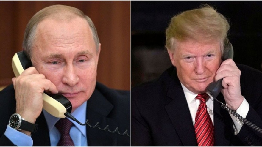 Tổng thống Mỹ Donald Trump điện đàm với Tổng thống Nga Putin