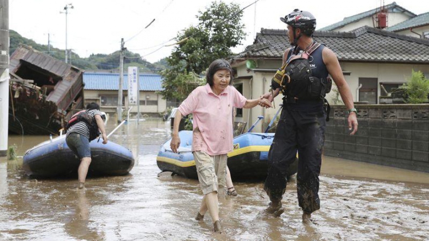 7 người thiệt mạng do mưa lũ nghiêm trọng tại Nhật Bản