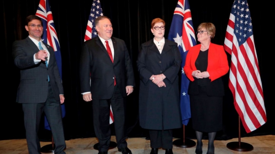 Bộ đôi quyền lực Australia và Mỹ “bắt tay” kiềm chế Trung Quốc