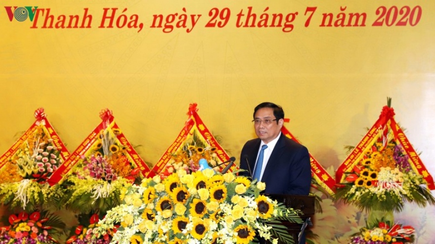 Ông Phạm Minh Chính dự lễ kỷ niệm 90 năm thành lập Đảng bộ Thanh Hóa