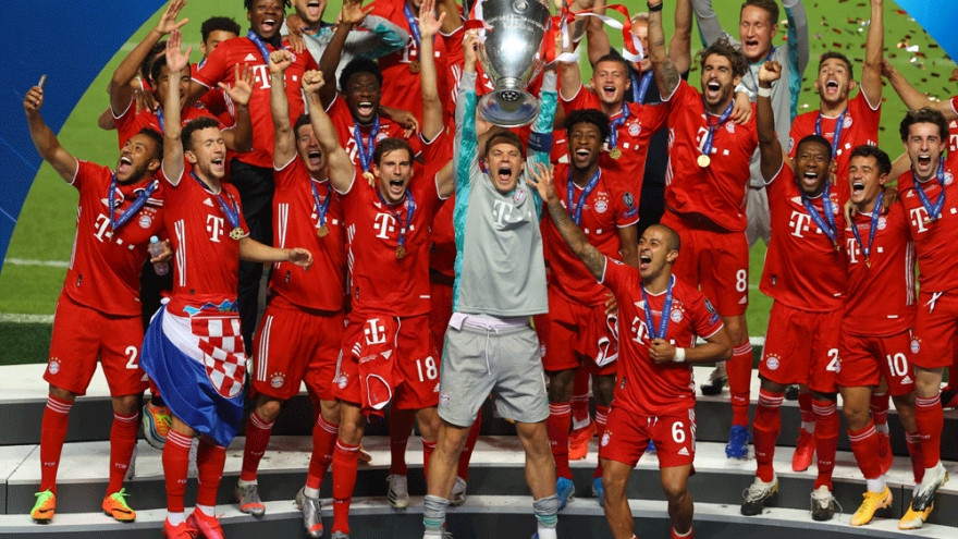 Những con số ấn tượng về Bayern sau chức vô địch Champions League 19/20