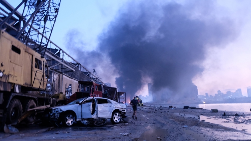 Nhân chứng vụ nổ kinh hoàng ở Beirut: “Chúng tôi không còn lại gì”