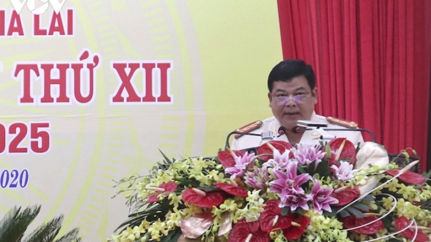 Đại tá Rah Lah Lâm tái đắc cử Bí thư Đảng uỷ Công an tỉnh Gia Lai
