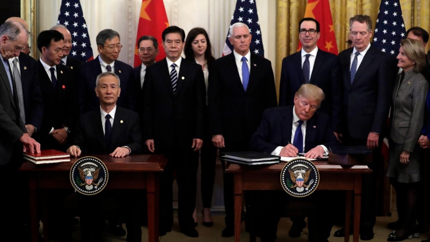 Mỹ-Trung tiếp tục thúc đẩy thực thi thỏa thuận thương mại giai đoạn 1