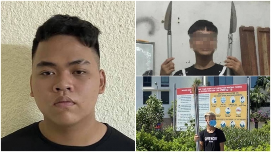 Khởi tố thanh niên dùng tuýp sắt gắn dao nhọn chống trả công an tại Hà Nội