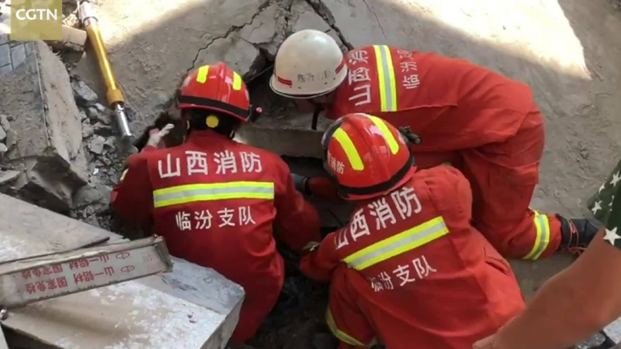 Sập nhà hàng tại Trung Quốc: Ít nhất 17 người chết
