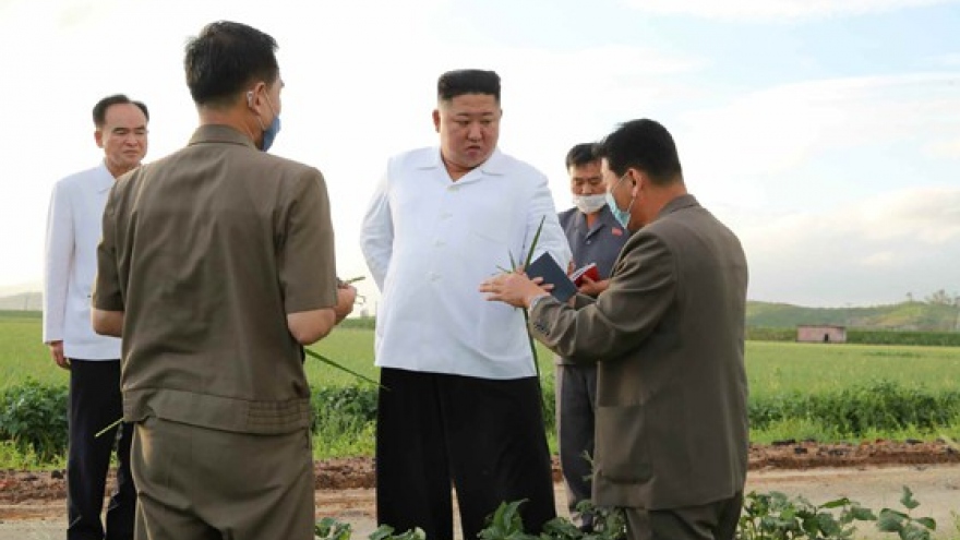 Nhà lãnh đạo Triều Tiên đến thăm khu vực chịu ảnh hưởng của bão Bavi