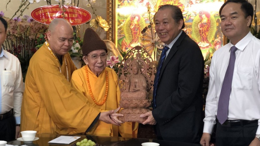 Phó Thủ tướng Trương Hòa Bình chúc mừng Đại lễ Vu lan tại TPHCM
