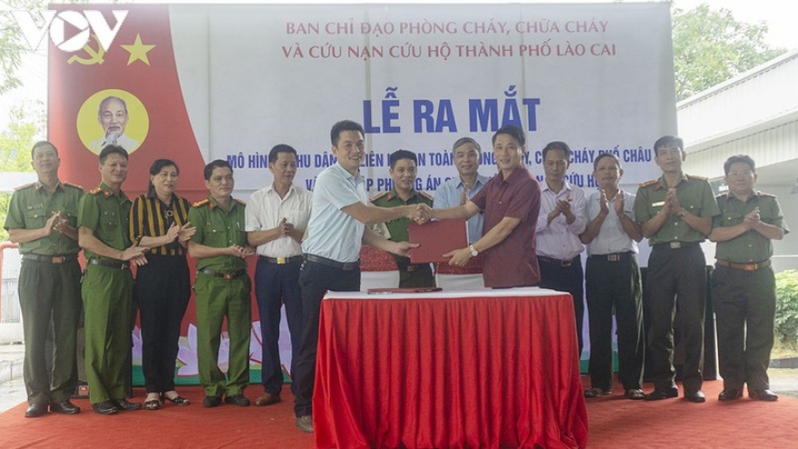 Ra mắt mô hình khu dân cư liên kết an toàn PCCC ở Lào Cai