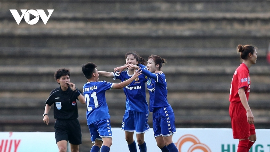 Giải bóng đá nữ VĐQG 2020: Thái Nguyên T&T đứt mạch trận thăng hoa