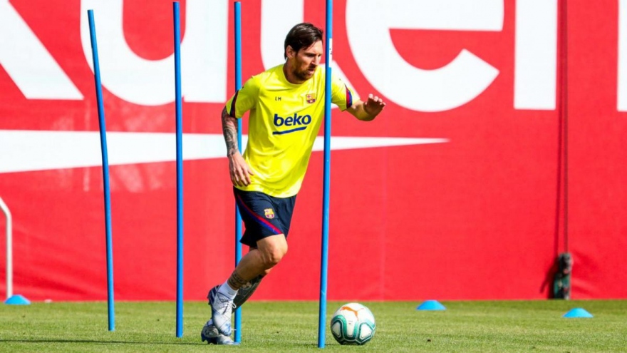 Hôm nay Lionel Messi sẽ trở lại tập luyện cùng Barca
