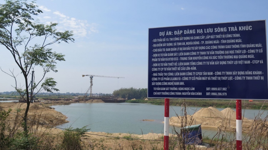 Quảng Ngãi yêu cầu dừng ngay việc thi công đập dâng hạ lưu sông Trà Khúc