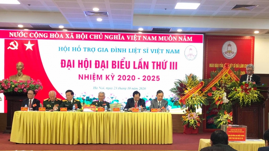 Đại hội đại biểu Hội Hỗ trợ gia đình liệt sĩ Việt Nam lần III, nhiệm kỳ 2020-2025