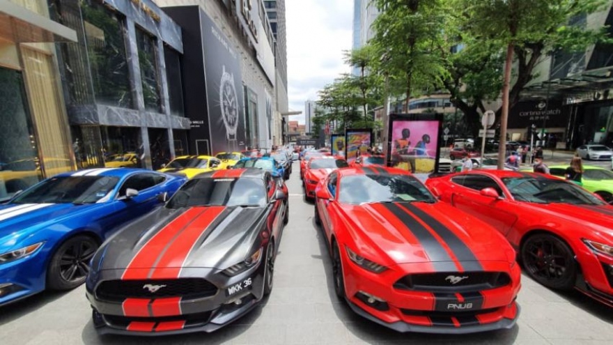 137 chiếc Ford Mustang lập kỷ lục tại Malaysia