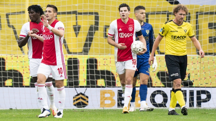 "Hủy diệt" đối thủ ở giải Hà Lan bằng tỷ số không thể tin nổi, Ajax lập kỷ lục châu Âu