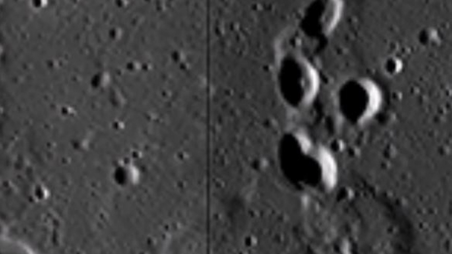 Dấu chân người ngoài hành tinh trên Mặt Trăng gần nơi tàu Apollo hạ cánh?
