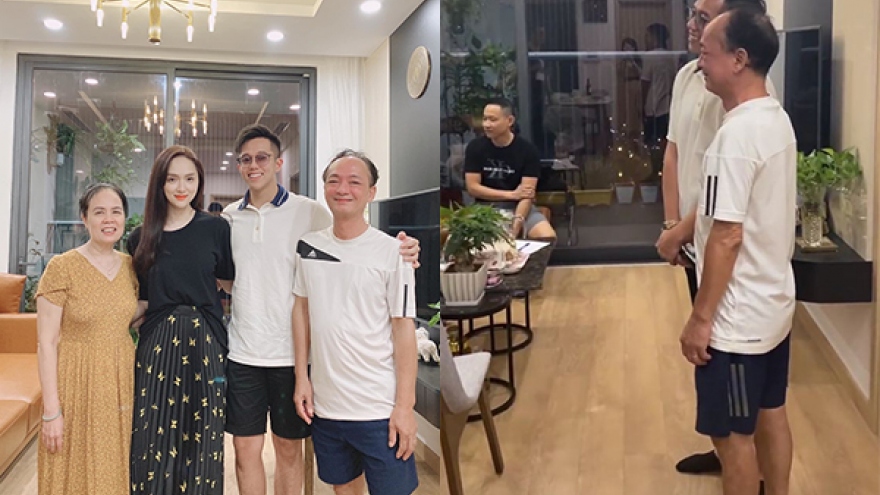 Từng phản đối nhưng trong ngày Matt Liu ra mắt, bố mẹ Hương Giang lại đón tiếp thân mật