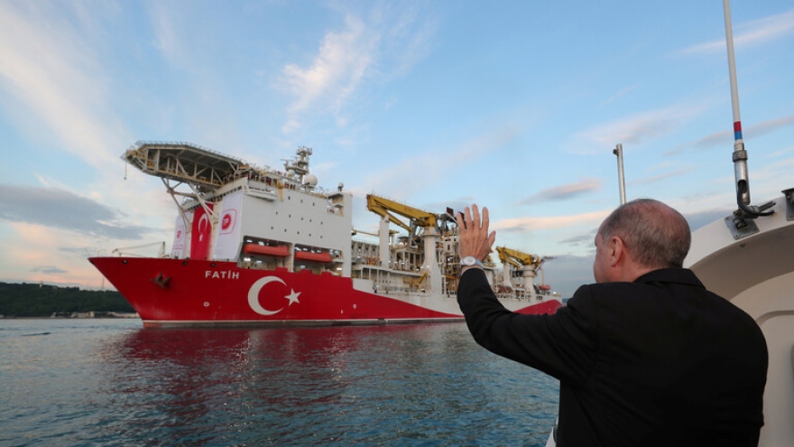 Thổ Nhĩ Kỳ tiếp tục cử tàu thăm dò ở đông Địa Trung Hải